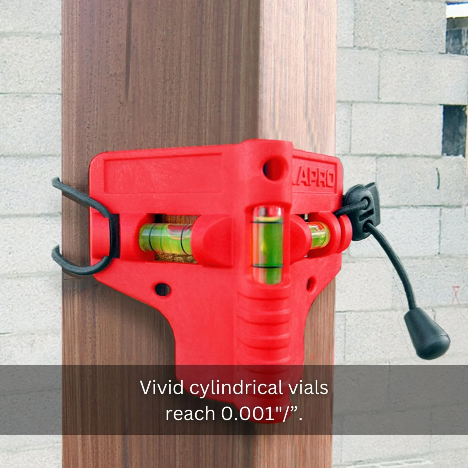 Kapro 341 Mini Magnetic Post Pipe Sign Level Compact Lightweight Rugged Durable gallery