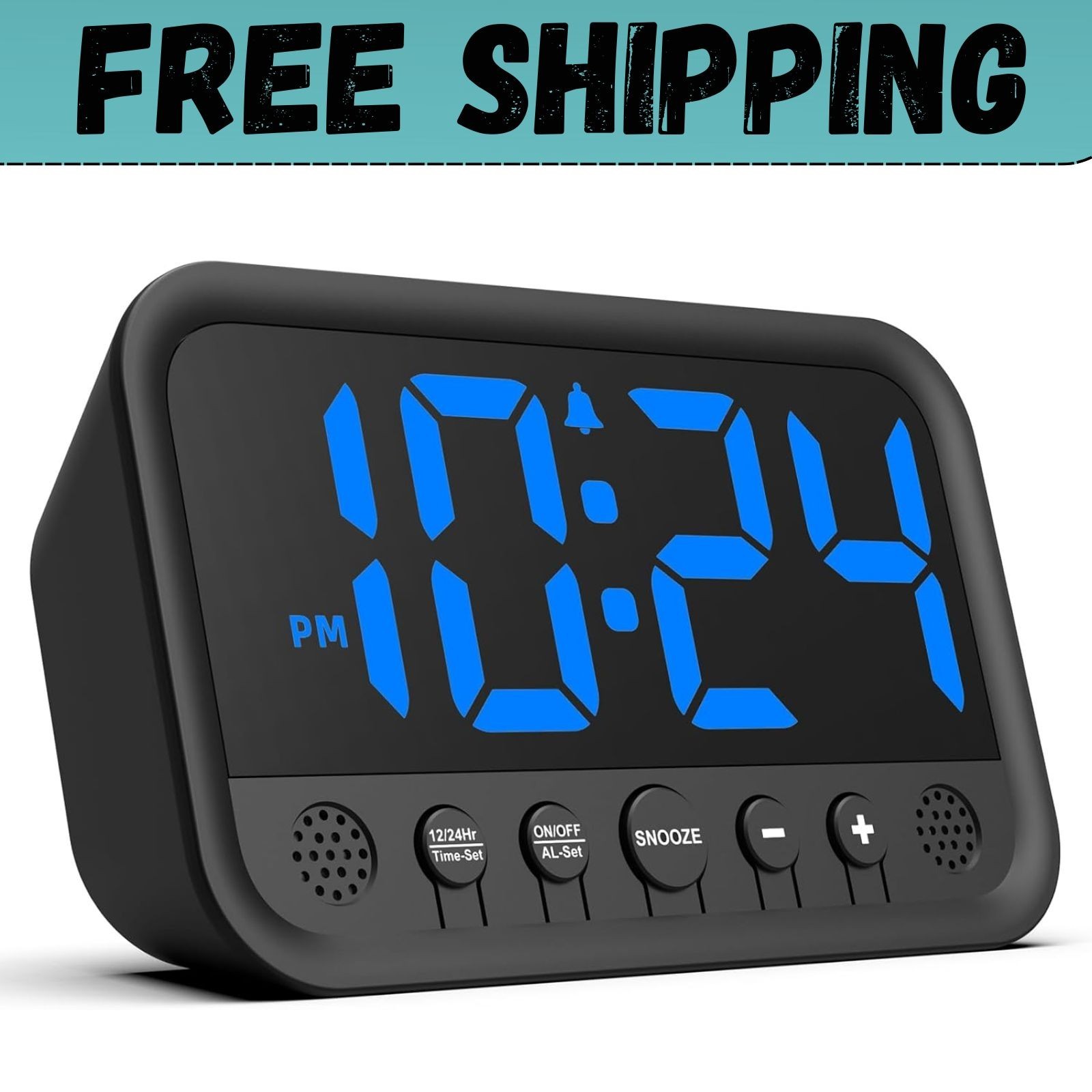 Super Extremely Extra Loud Alarm Clock for Very Heavy Sleeper Battery Backup NEW gallery