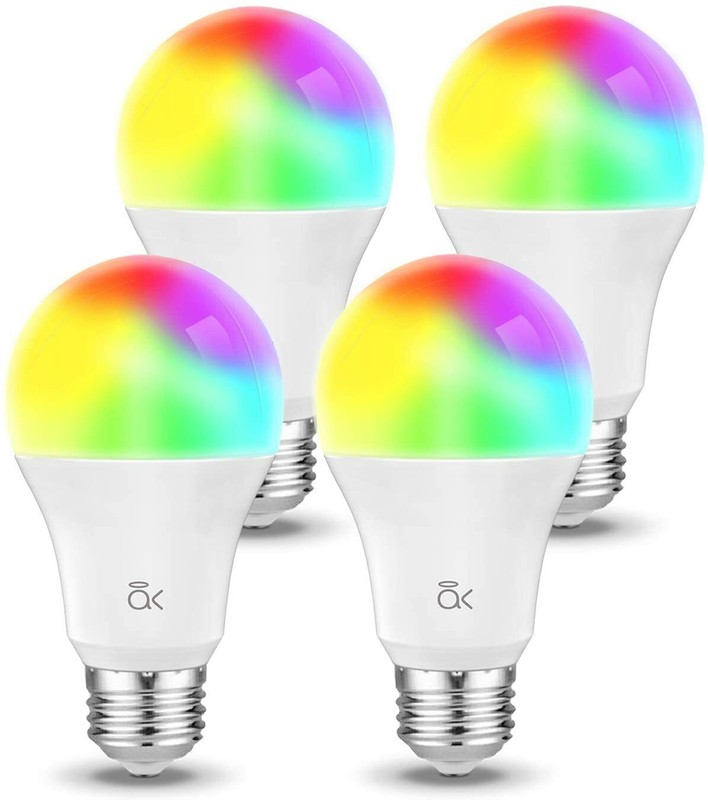 Smart Light Bulb, AL Dimmable E26 2700K, 6, 810 LM, RGB+W, set of 4 gallery
