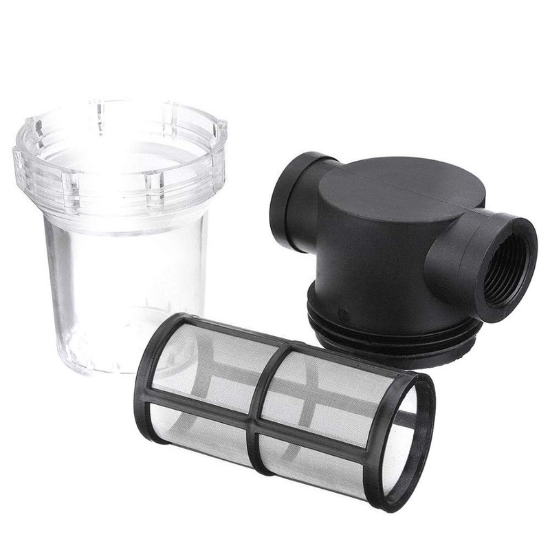 Water Pump Strainer Filter, 1Pcs Garden Pond 1 inch Inline Mesh Strainer Wate... gallery