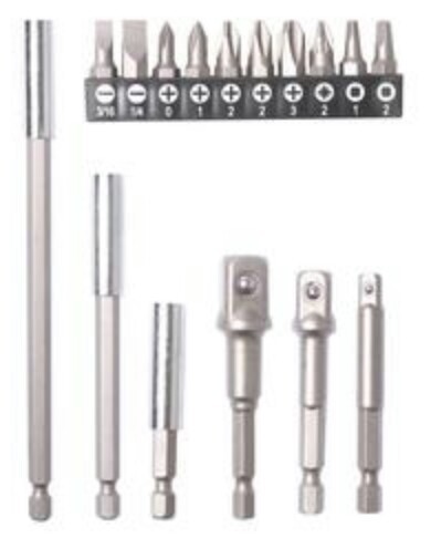 👀 BEST DEAL 🔧🛠 TorqueSmith 16 piece Drive Bit And Socket Adapter Set 1/4" Hex gallery