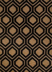Pattern Hand Tufted Loop Cut Pile Bronze Black Rug, 8×10, 9×12 Handmade
