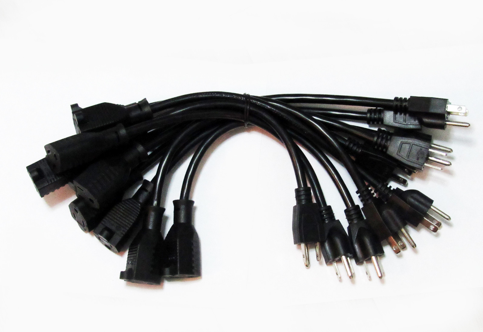 Skallo 10 Pack 1-Foot Upgraded Power Extension Cable Cord Strip Outlet Saver gallery