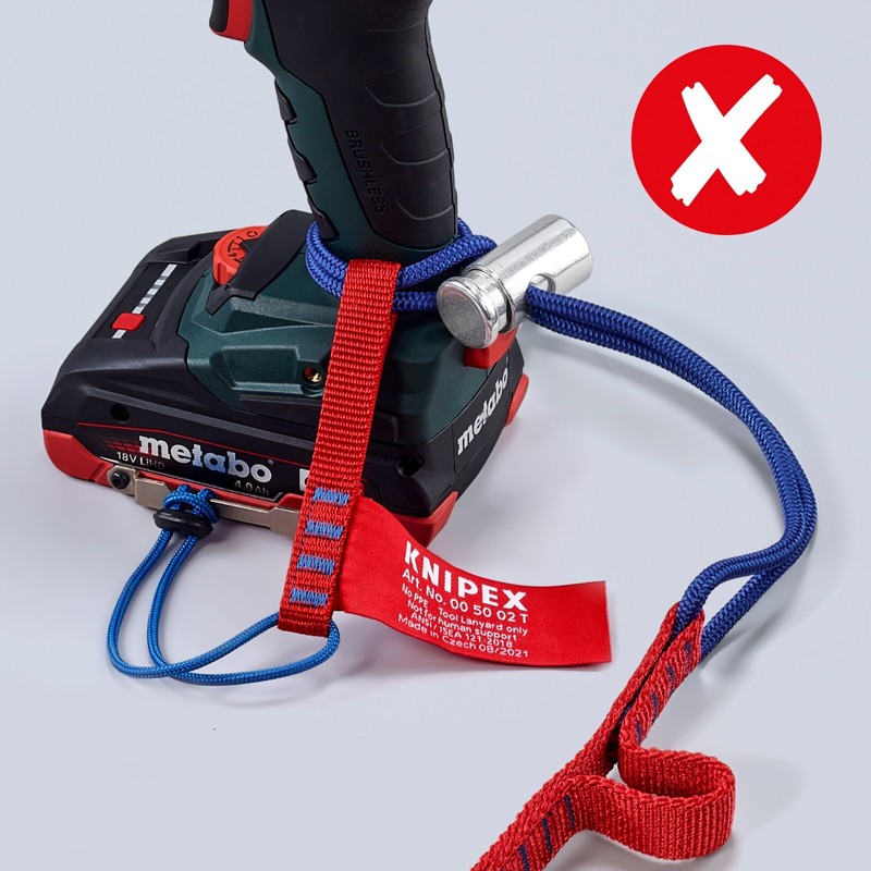 Knipex Tool Tethering Lanyard with Captive Eye Carabiner 13 lbs. 00 50 12 T BKA gallery