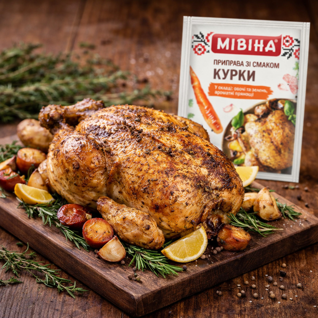 MIVINA Universal Chicken Seasoning Powder Mix Herbs & Spices Packs 80 g Ukraine gallery