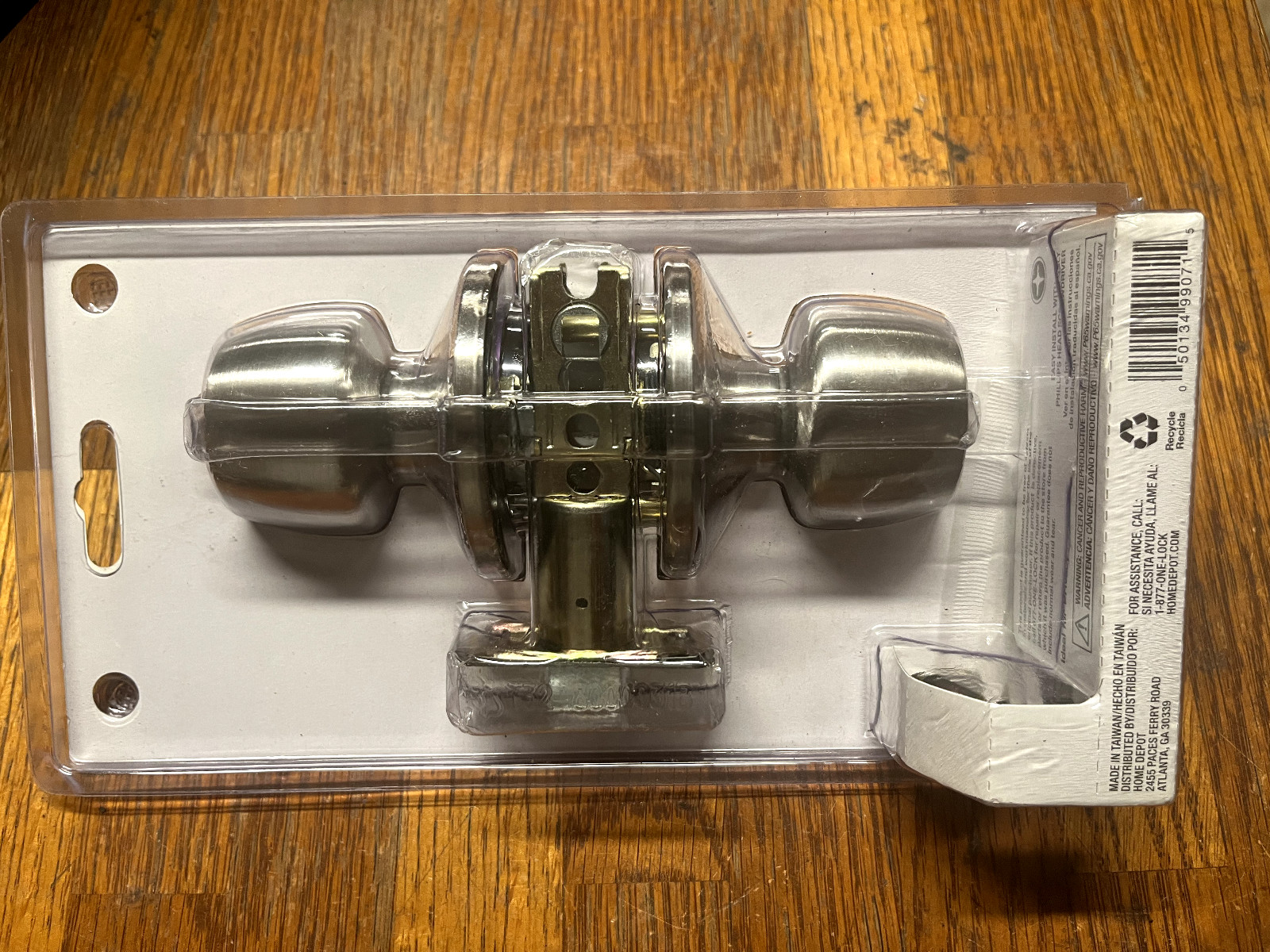 Defiant Brandywine Stainless Steel Finish Bed&Bath Door Knob 332 208 gallery