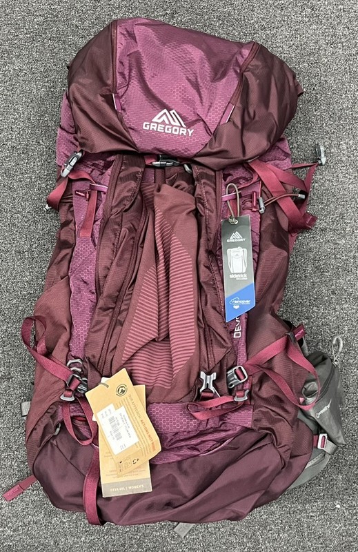 GREGORY DEVA 60 WOMEN’S BACKPACK PLUM RED NEW (MVP037508)