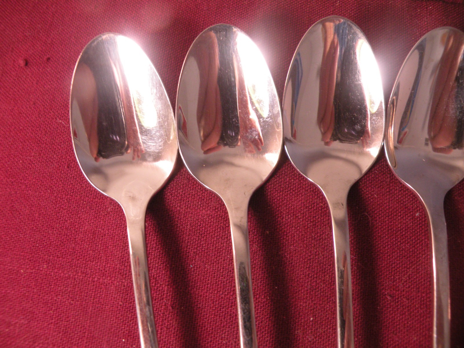 Set Of 6 Oneida Community CIMARRON Stainless Iced Teaspoons 7 1/2" gallery