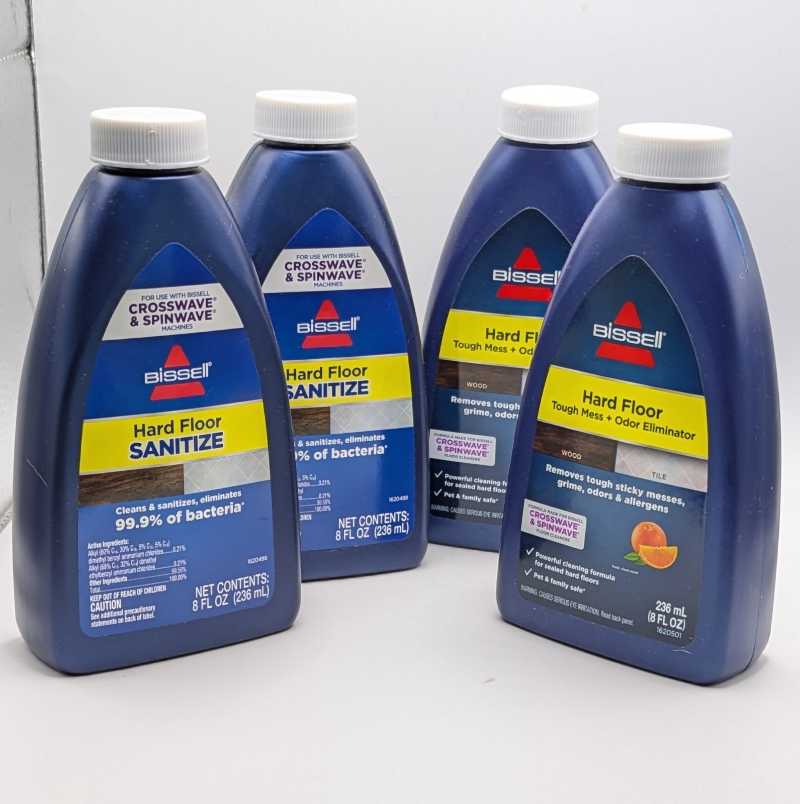 Bissel Liquid Hard Floor Cleaner & Sanitizer 4 Total 8 OZ Sealed gallery