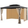 VEVOR Outdoor Gazebo Privacy Curtain 13' x 10' x 7' Waterproof Gazebo Curtains gallery