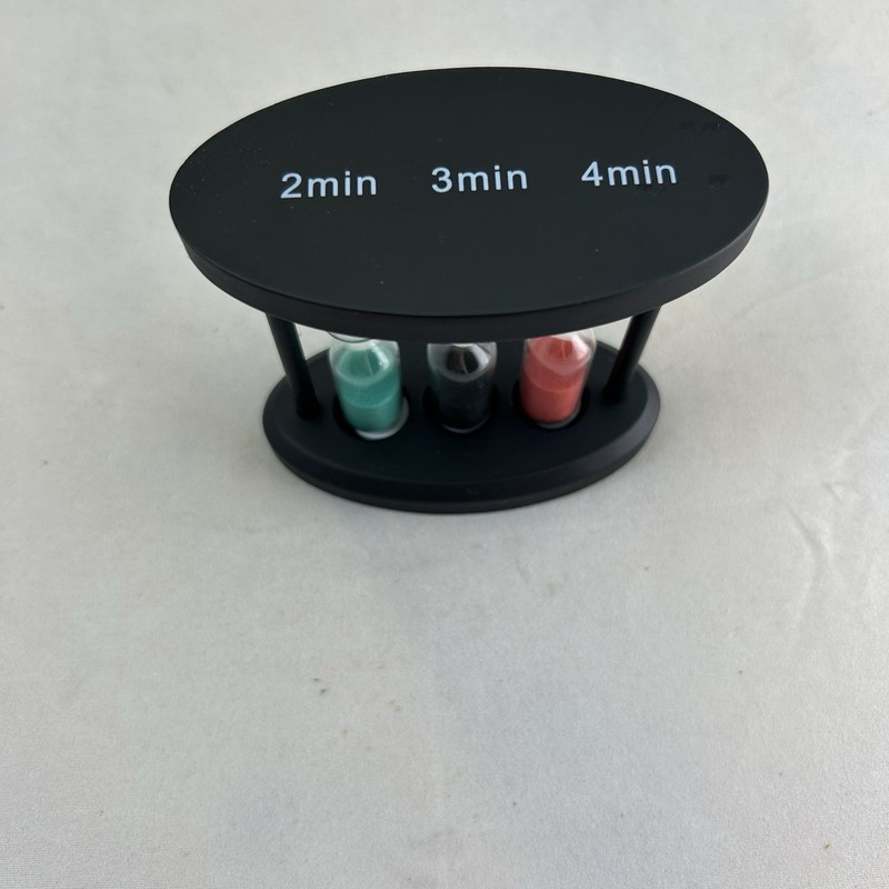 3 in 1 Multi-Timer Hourglass Sand Timer 2, 3, & 4 Minutes Games Clock Glass gallery