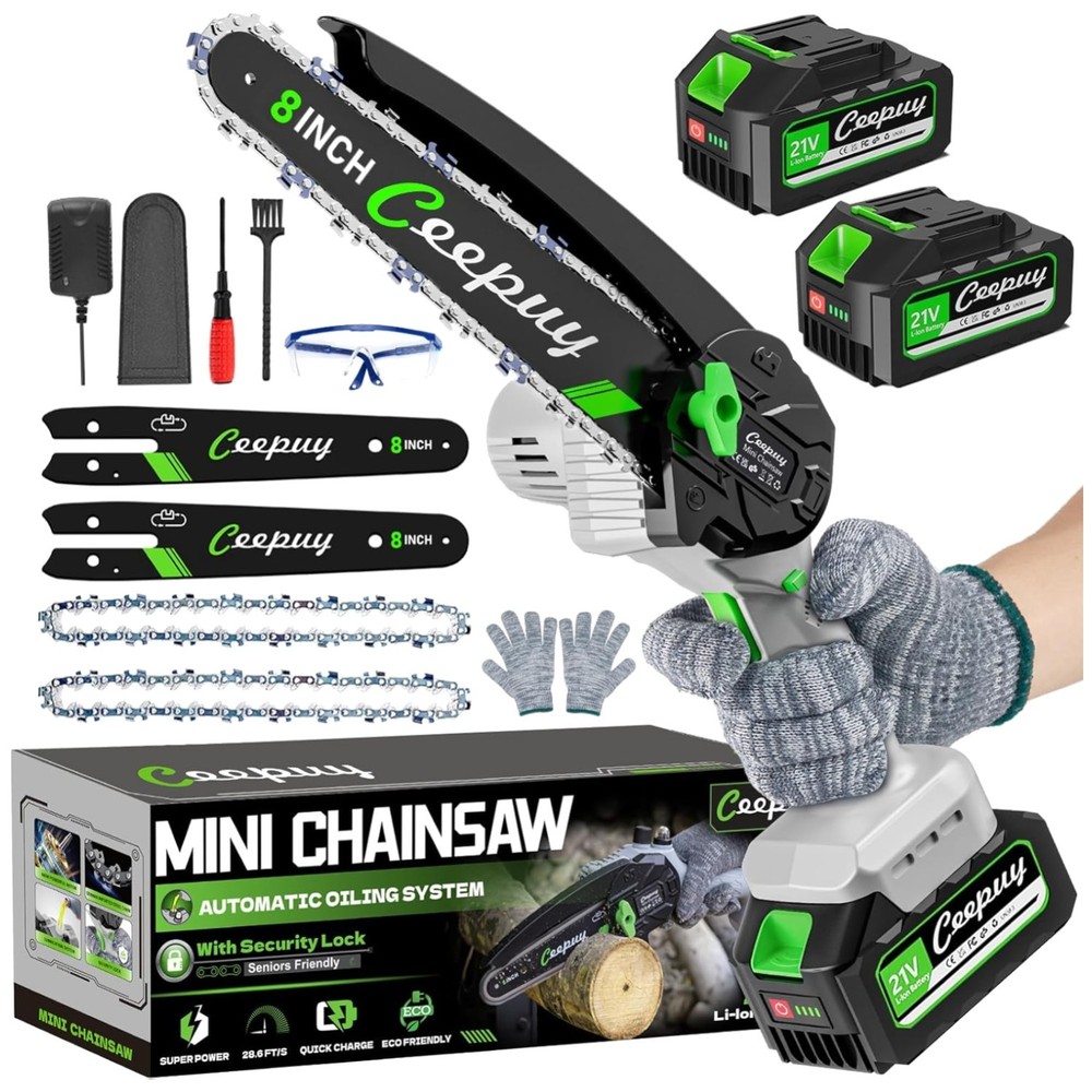 Compact Electric Chain Saw with Security Lock