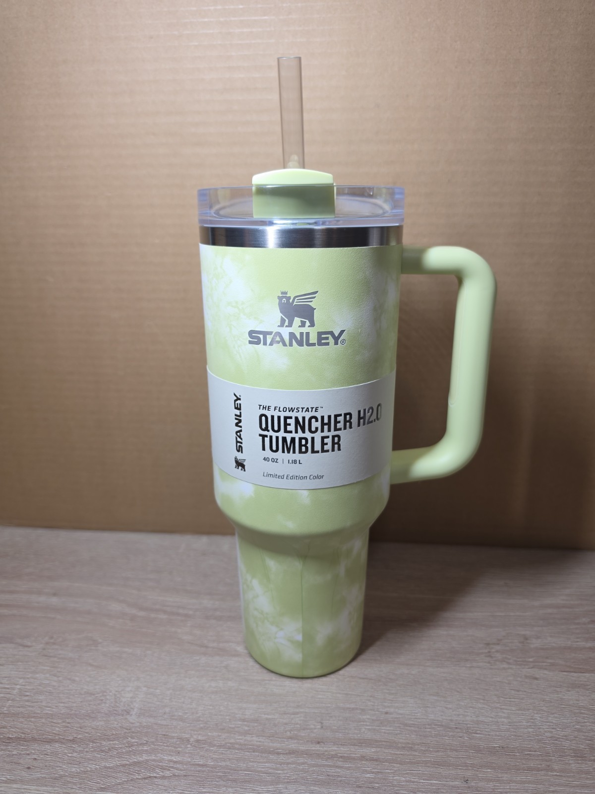 Stanley Quencher H2.0 FlowState Travel Tumbler. Green Tie Dye. Limited Edition! gallery