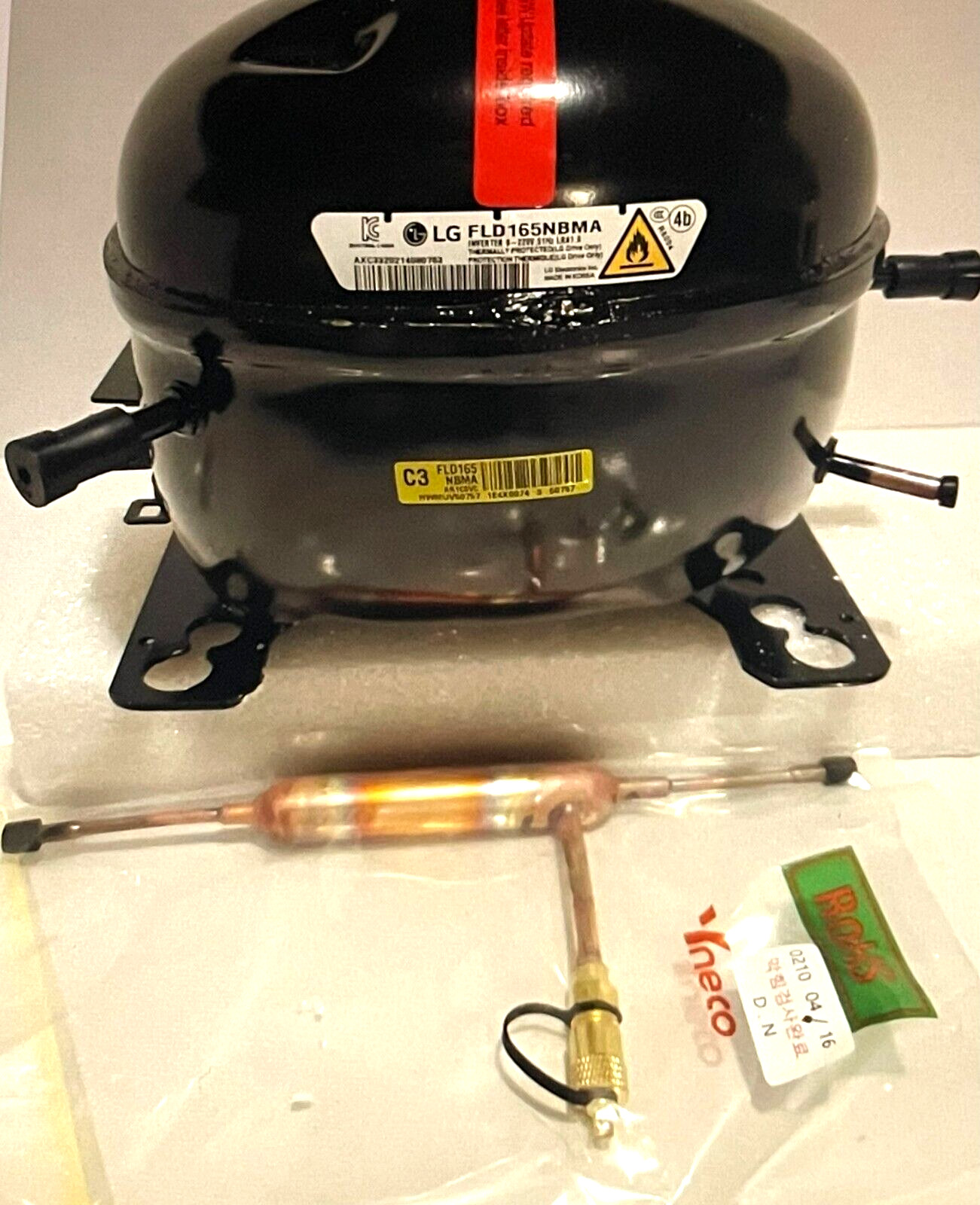 TCA36811409 LG Kenmore Refrigerator Compressor Genuine Part R600A W/Filter Dier gallery