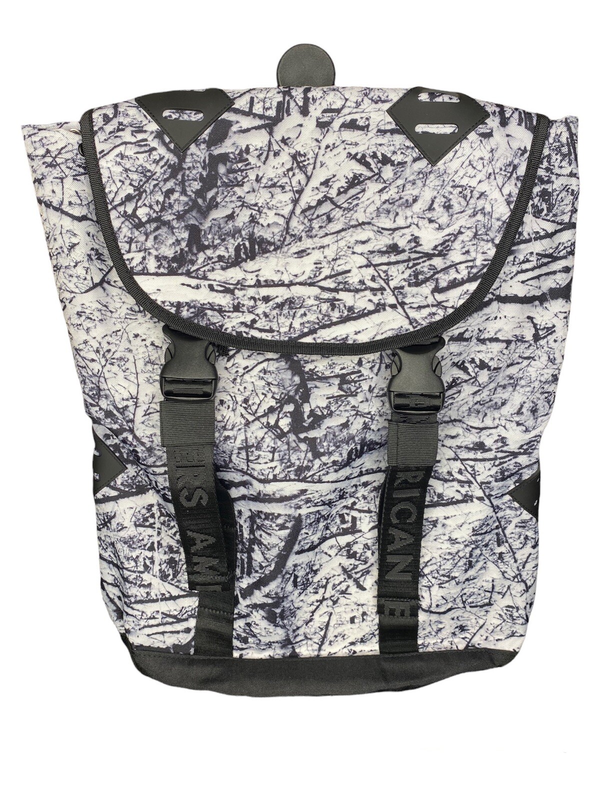 Black And White American Eagle College Style Backpack
