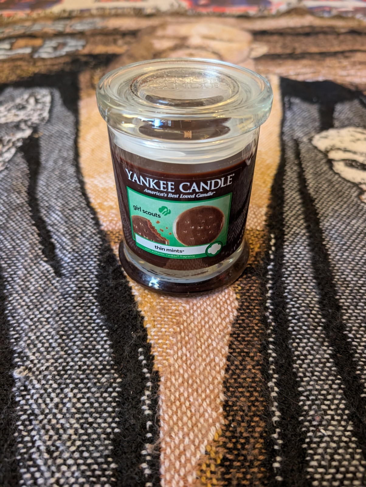 NEW YANKEE CANDLE THIN MINTS Cookie GIRL SCOUTS 8 oz Discontinued RARE SCENT gallery