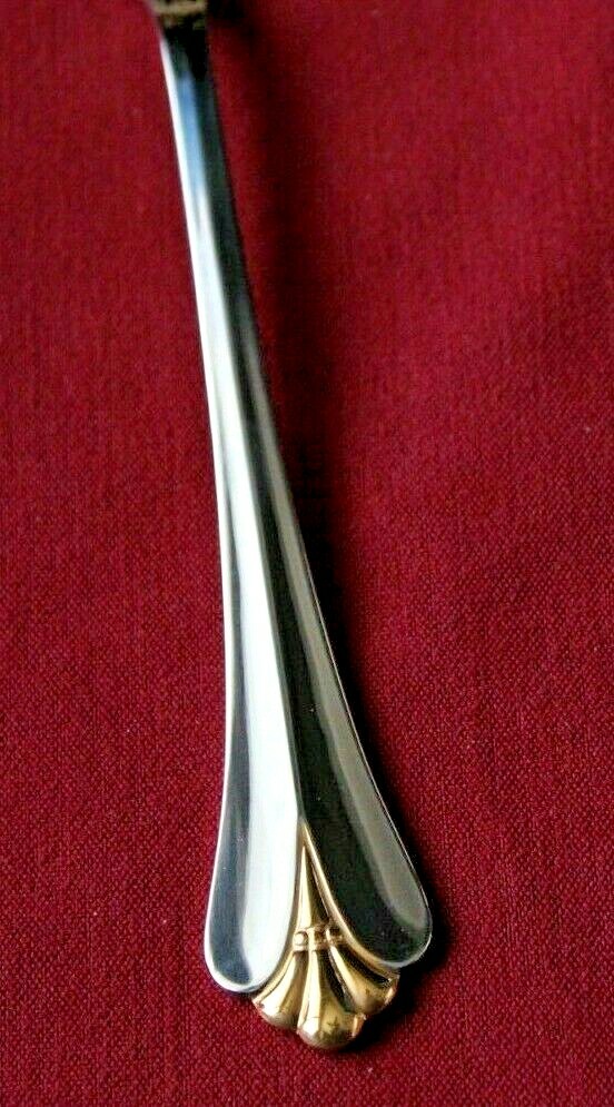 Oneida Community ROYAL FLUTE GOLD ACCENT Stainless You Choose the Piece (s) gallery