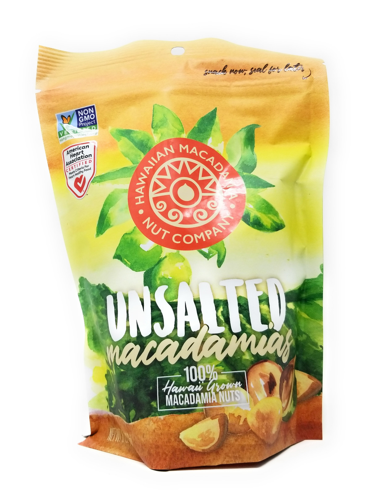 Hawaiian Macadamia Nut Co. Unsalted Macadamia Nuts, 100% Hawaii-Grown, 8 oz Bag gallery