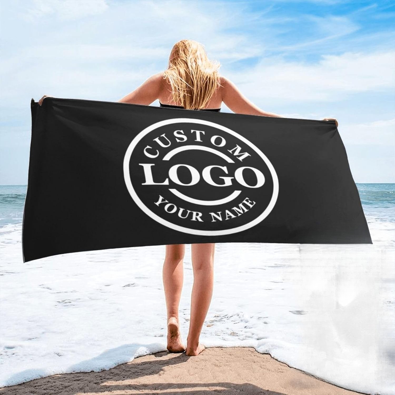 Customized Beach Towel Absorbent Quick-Drying Swimming Personalized Beach Towel√ gallery