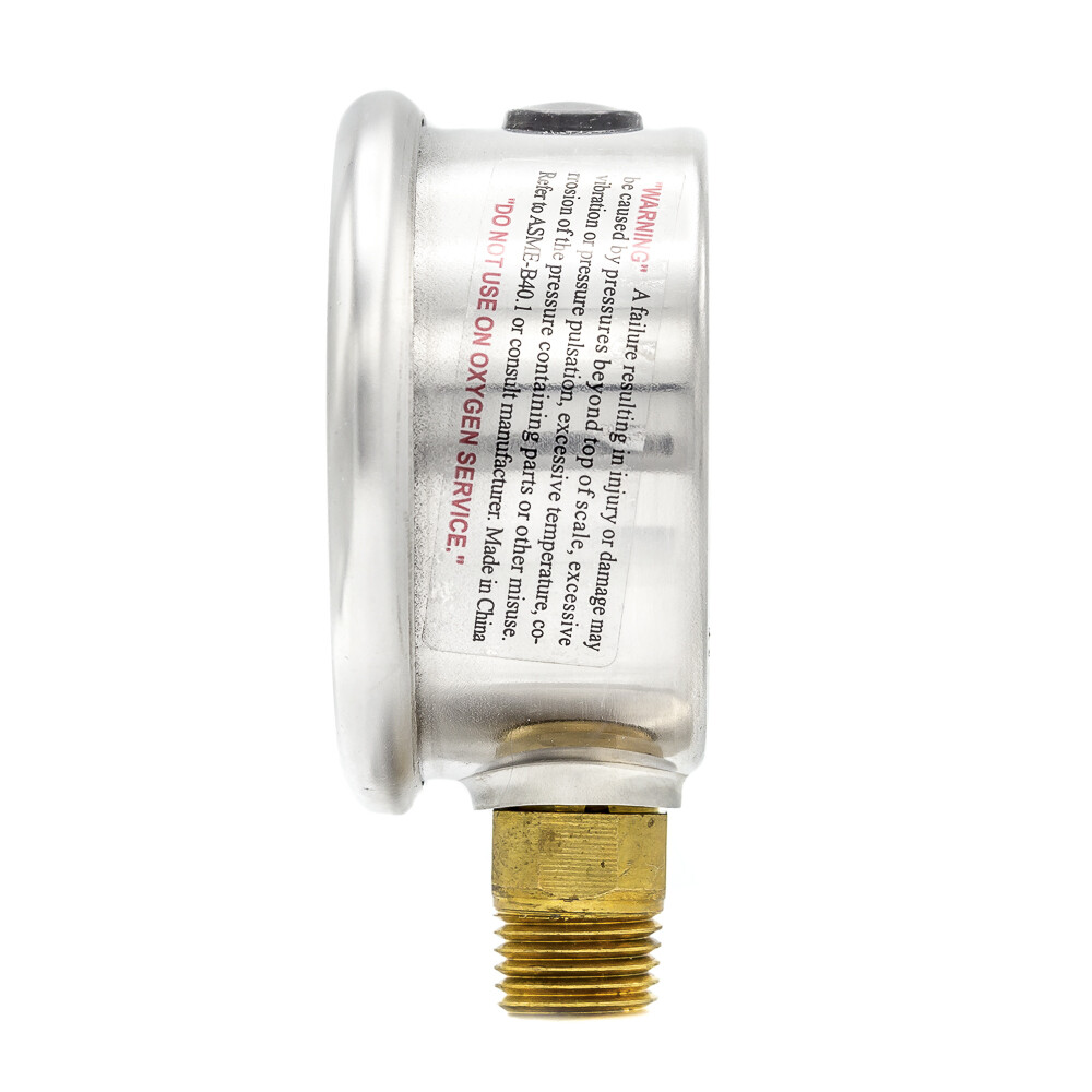 Liquid Filled Lower Mount Pressure Gauge with 2" Dial, 0-160 PSI, 1/4" Male NPT gallery