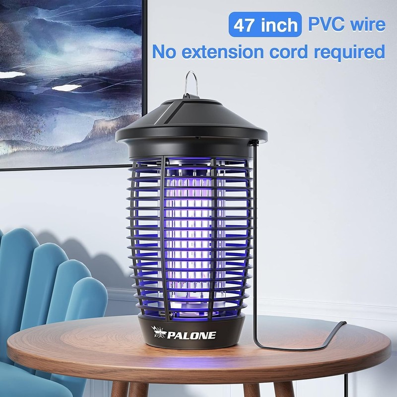 Electric Sturdy Hook Bug Zapper – 20W 4500V Waterproof Mosquito Killer for Patio gallery