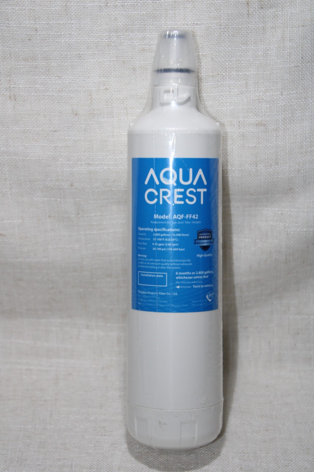 AQUACREST Water Filter Model AQF-FF42 gallery
