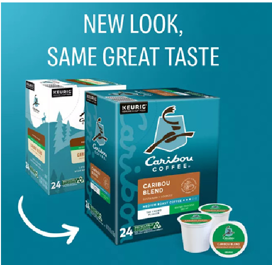 Caribou Blend Decaf Coffee K-Cups, Medium Roast, 96 Count gallery