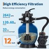 ✨Sand Filter Above Ground with 1HP 3/4HP 1/2HP Pool Pump 2642 3962 GPH 7Way Valv gallery