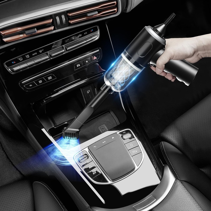 Compact USB Rechargeable Handheld Vacuum - Perfect for Pet Hair & Car Clean gallery
