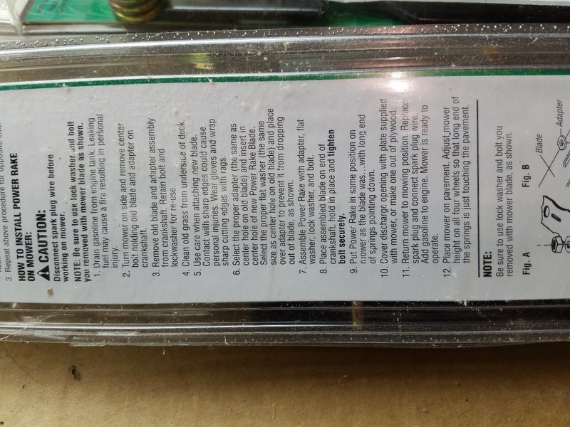 NOS - Arnold 16" Universal De-thatching Blade - 41cm gallery