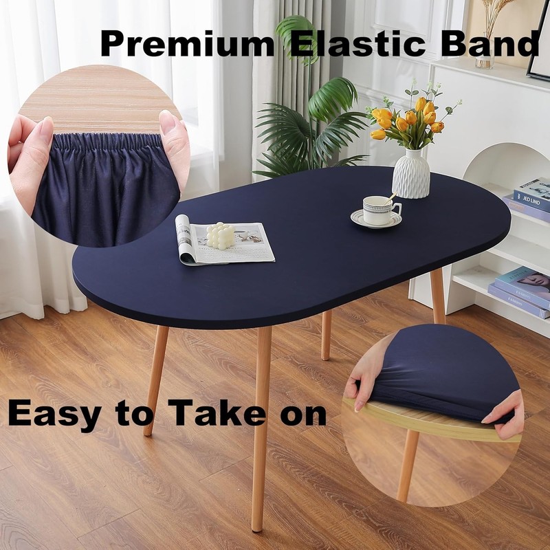 Fitted Spandex Oval Tablecloth, Soft Skin Friendly gallery