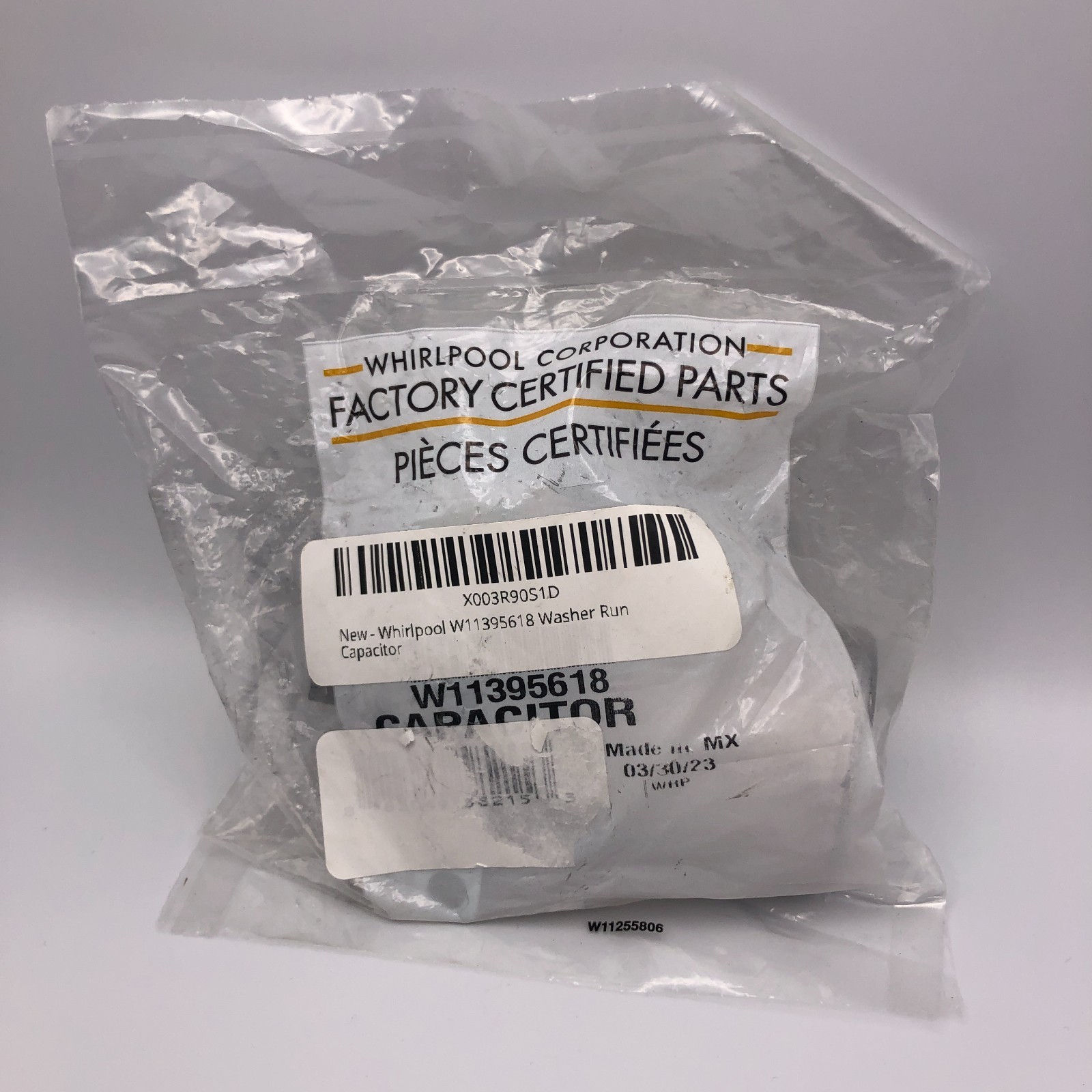 Whirlpool W11395618 Washer Start Run Capacitor W11162560 Minor Damage See Pics gallery