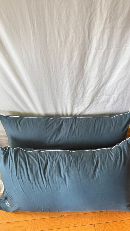Pillow Guy Down Alternative Overstuffed 2-Pack Pillows, King-Navy/teal gallery
