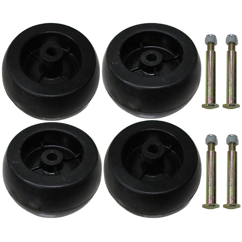 4 New DECK WHEELS ROLLERS Fits John Deere Lawn Mower Tractor 38" 48" Deck gallery