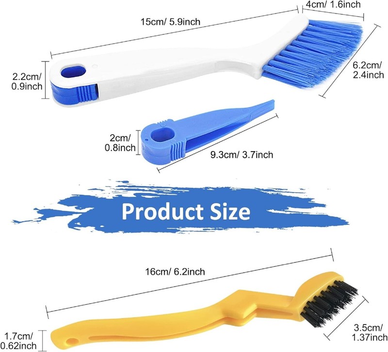 4 PCS Small Cleaning Brush Set – Compact Scrub Brushes for Kitchen Sink gallery