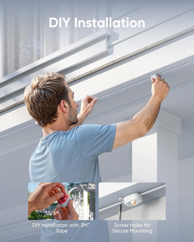 eufy Permanent Outdoor Lights E22 150ft 90 Triple-LED Lights Smart RGBWW|Refurb gallery