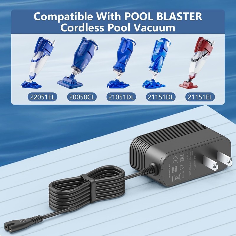 8.4V Charger for Pool Blaster Cordless Pool Vacuum Compatible with Pool Blaster gallery