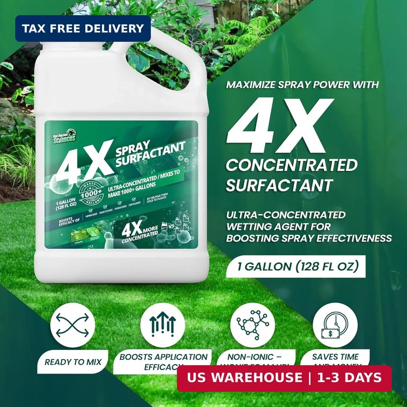1 Gallon 4X Non Ionic Surfactant - Makes 1000 Gallons - Nonionic Wetting Agent & gallery