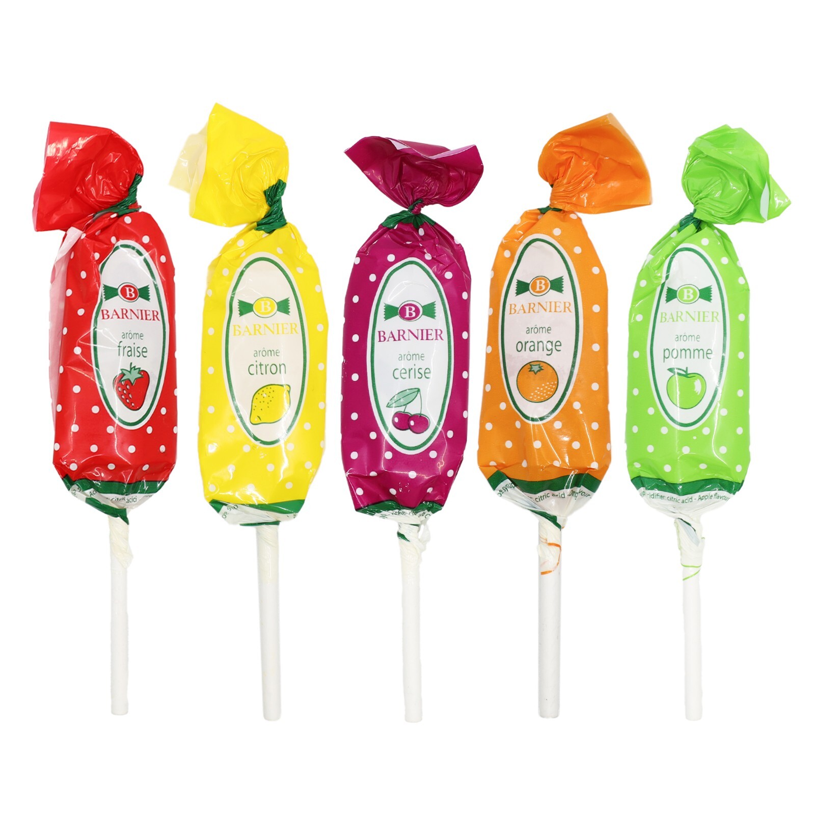 Bonbons Barnier Fruit Assorted Lollipops 10pcs - Mixed Fruit Flavored Lollipops gallery