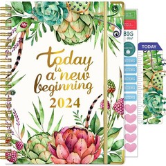 2024 Planner, Weekly and Monthly Planner from Jan 2024 – Dec 2024, 6.25″ x 8….