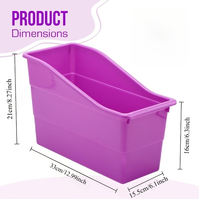 12/6pcs Stackable Colored Plastic Storage Boxes | Office Document Organizer gallery