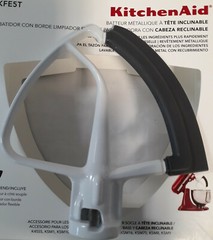 KitchenAid Tilt Head Flex Edge Beater, 4.5/5 Quart, White – Original Accessory