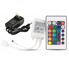 Key LED Strip Lights IR Remote Controller DC 12V 2A Power Supply 5050 3528