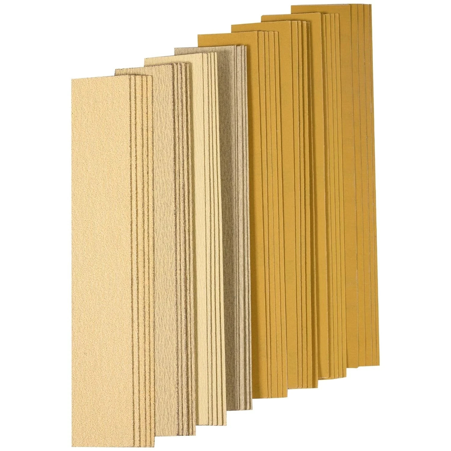 40 PCS Premium Assorted Grit Gold PSA Longboard Sandpaper Sheets 2-3/4" x 16-... gallery