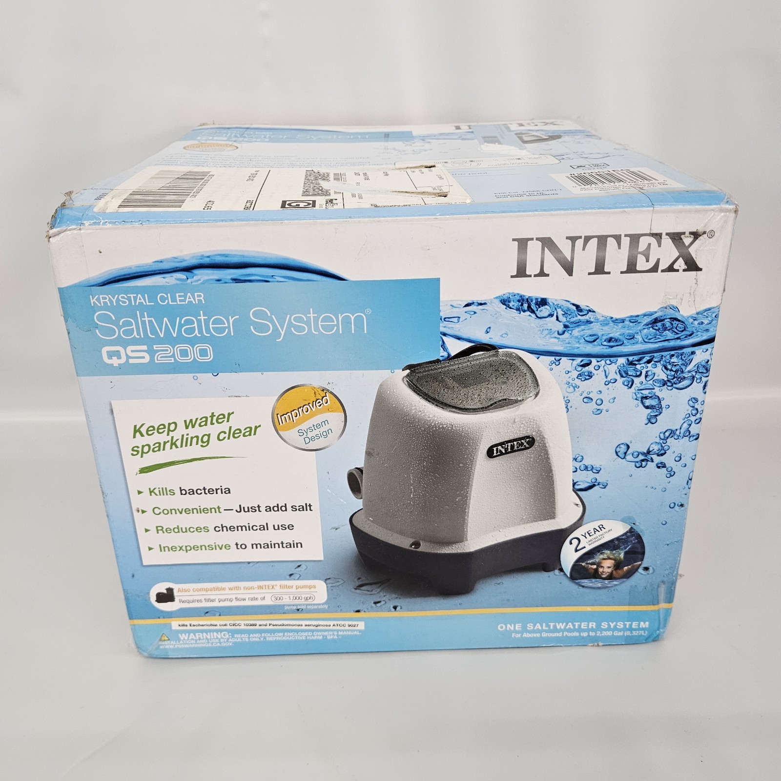Intex QS200 Saltwater Chlorine System for Above Ground Pools up to 2200 Gal gallery
