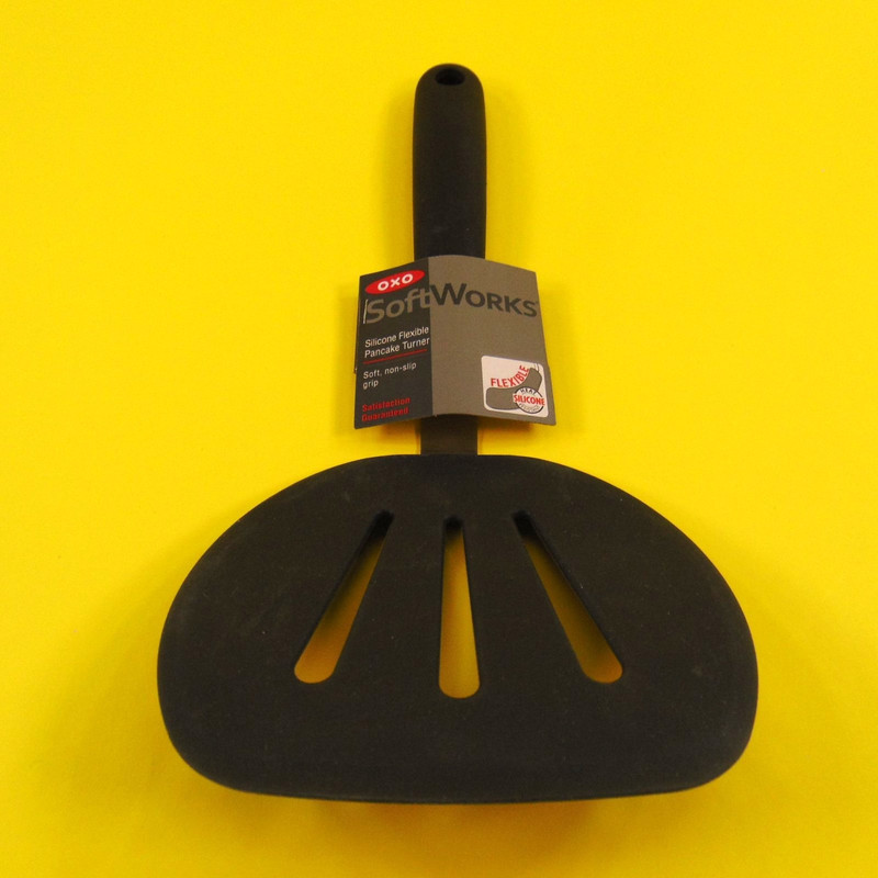 OXO Soft Works Silicone Flexible Pancake Turner Spatula Flipper Wide Head New gallery