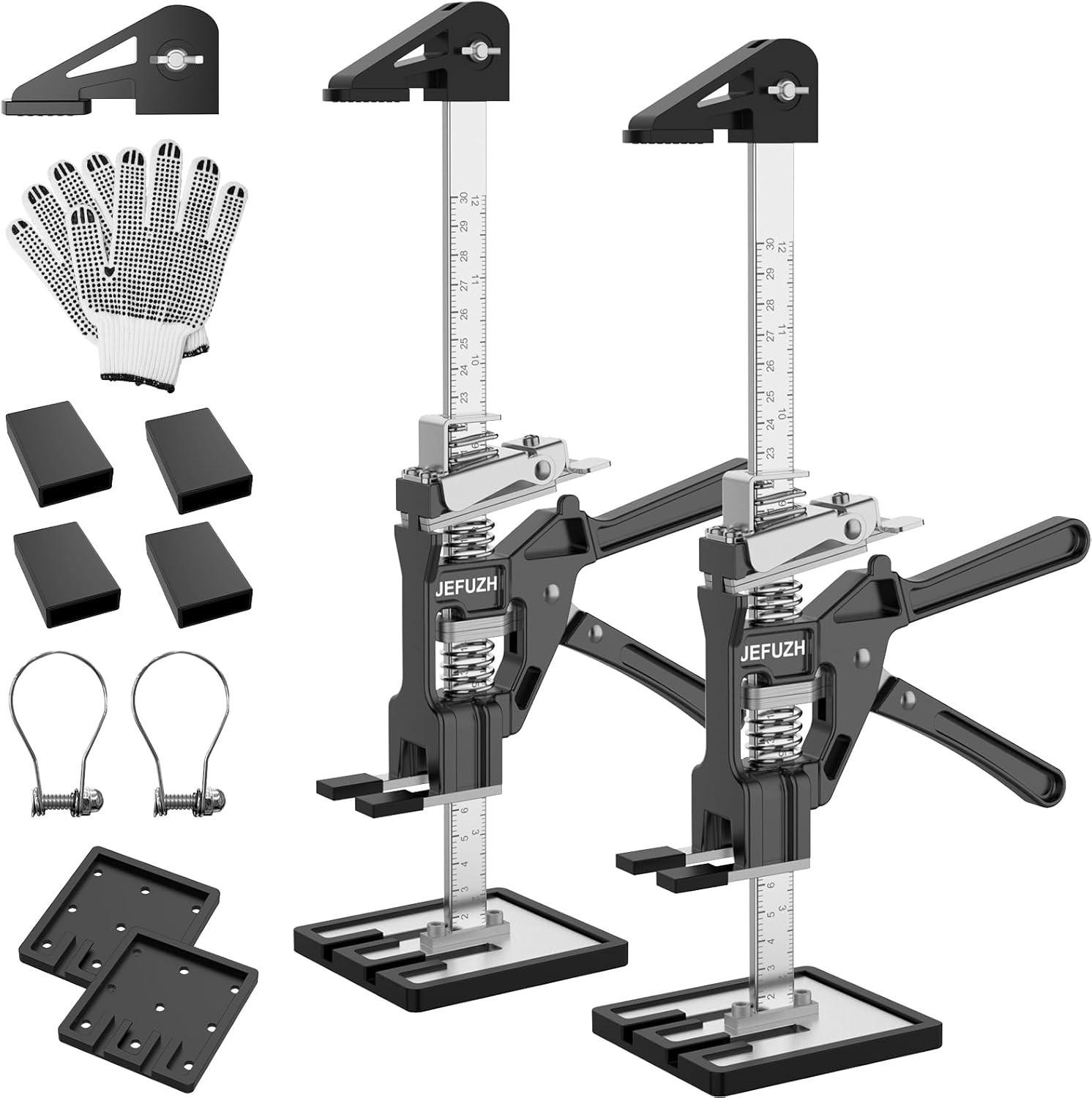Labor Saving Arm Jack 2 Pack, Load Bearing 440 lb Metal Lifter Height Adjustment gallery