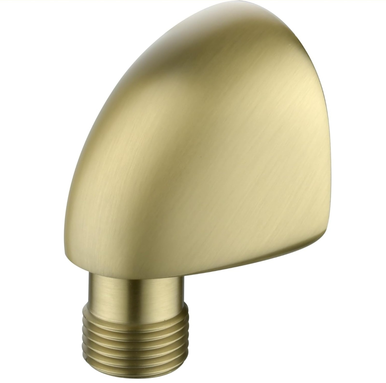 Brass Wall-Mount Supply Elbow with Check Valve 1/2" Shower Hose Adapter Gold gallery
