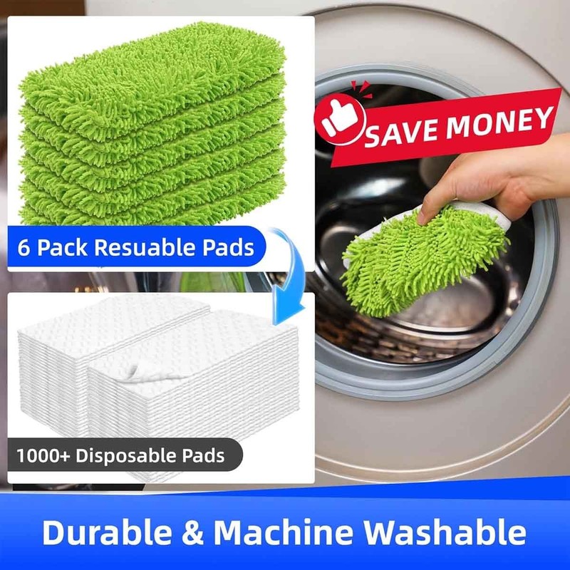 Washable Reusable Chenille Microfiber Mop Refills Floor cleaning cloth gallery