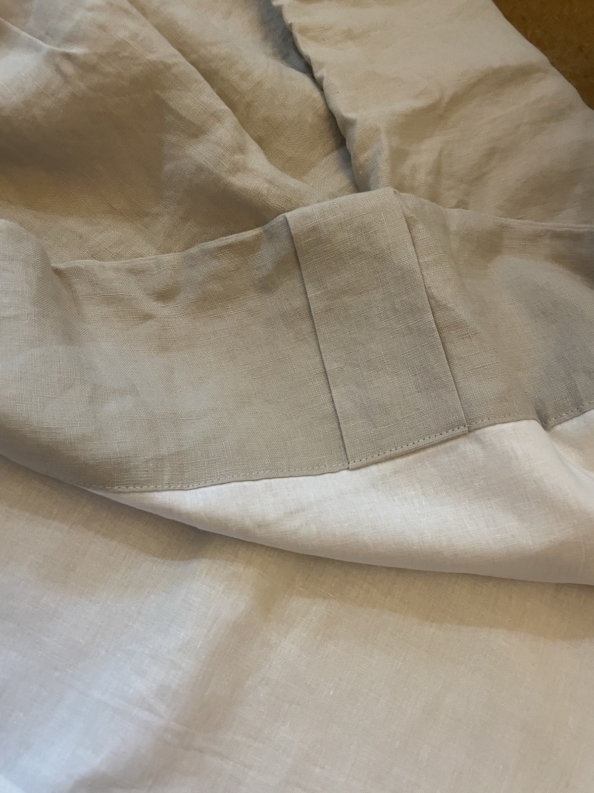 West Elm Linen Curtain Panel Rod Pocket Lined 48x84” Ivory gallery